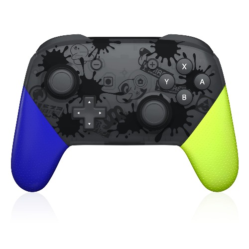 Switch Pro Controller, Wireless Switch Pro Controller Splatoon 3 Edition Compatible with Switch/Switch Lite/Switch OLED, Remote Joystick Gamepad Support Turbo/Vibration/Screenshot/Wake Up - Blue