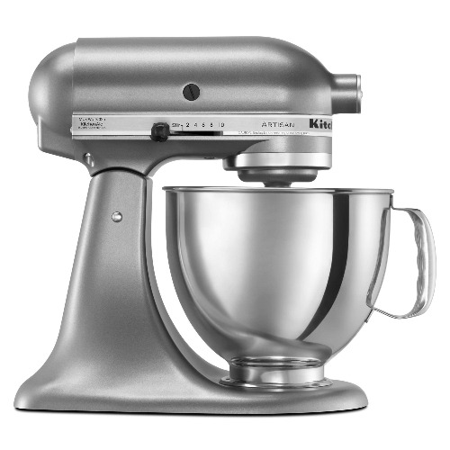KitchenAid KSM150PSCU Artisan Series 5-Qt. Stand Mixer with Pouring Shield - Contour Silver - Contour Silver Mixer
