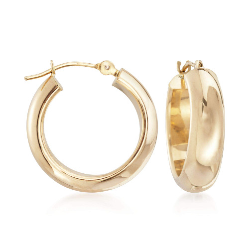 Ross-Simons 14kt Yellow Gold Small Hoop Earrings - 