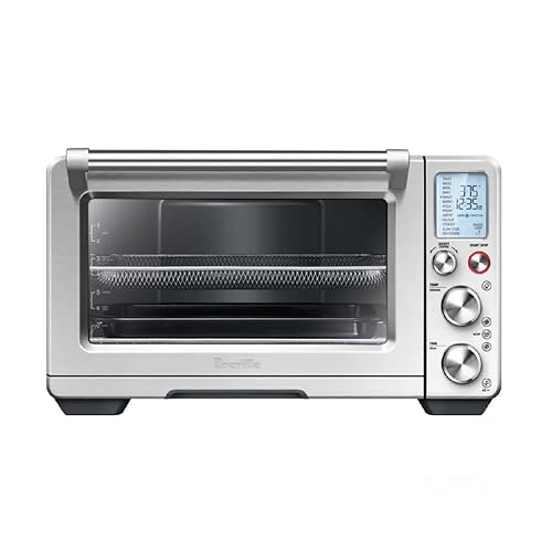 Breville the Smart Oven® Air Fryer Pro, Convection Countertop Oven, Air Fryer Toaster Oven Combo, BOV900BSS, Brushed Stainless Steel - Brushed Stainless Steel - 17.5” x 21.5” x 12.7”
