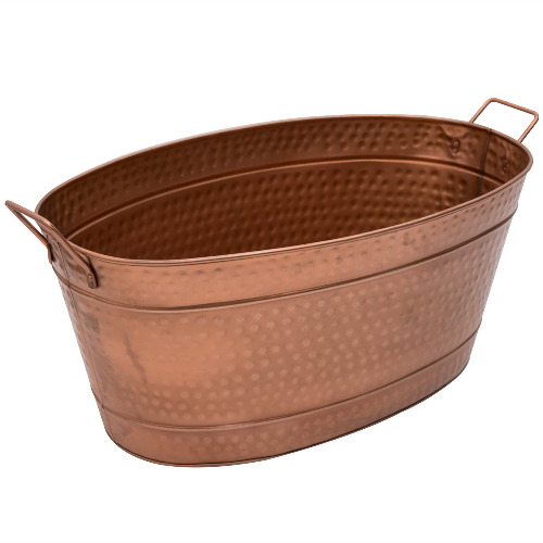 Achla Designs C-55C Hammered Copper Oval tub - Oval Hammered