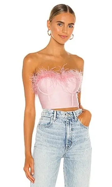 superdown Ramona Bustier Top in Blush from Revolve.com