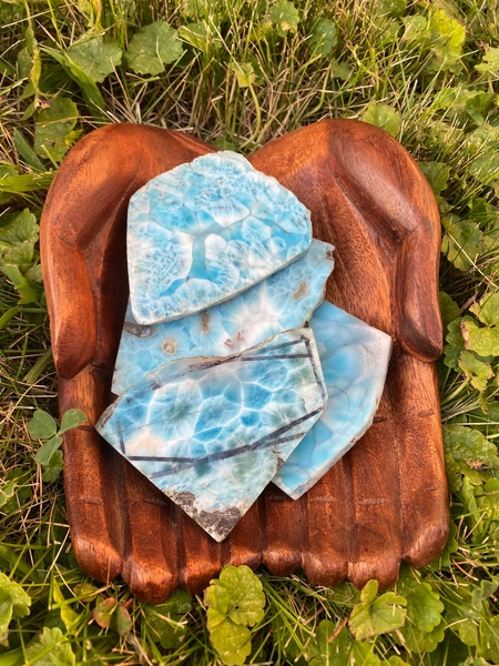 AAA+ Larimar Slabs, gemstone slabs, cabochon, Larimar, Raw Larimar, Chatoyant, Lapidary, Gift for him, Precious stones, Jewelry making