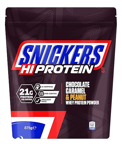 Mars Snickers Whey Protein, Choc Caramel Peanut, 875g 875 gram