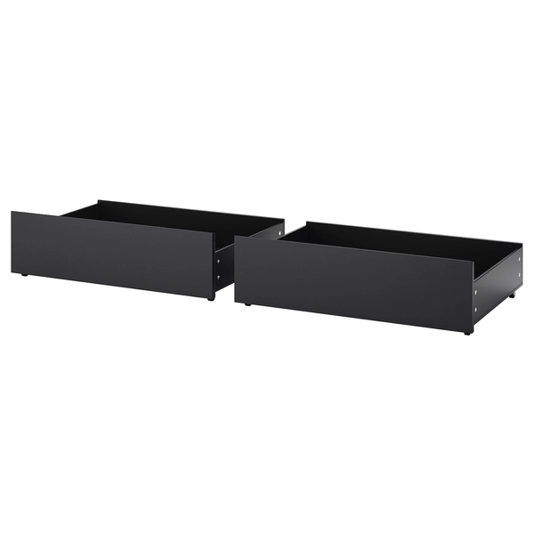 MALM Bettkasten für Bettgestell hoch - schwarzbraun 200 cm