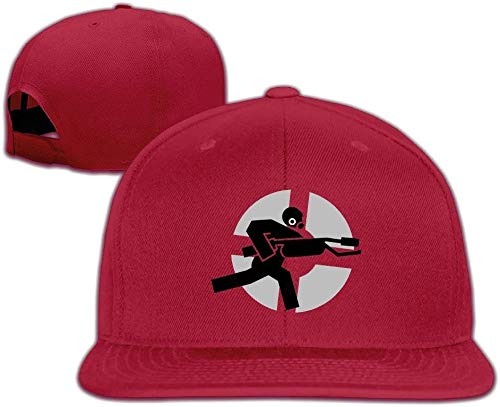 Flat-Along Adjustable Graphic Tf2 Team Fortress Snapback Hat Cool Caps Red