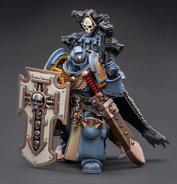 HiPlay JoyToy × Warhammer 40K Officially Licensed 1/18 Scale Science-Fiction Action Figures Full Set Series -Pmaris Space Marines Space Wolve Bladeguard Veteran - SW Bladeguard Veteran