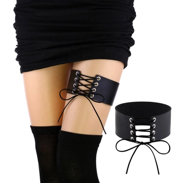Leather Bondage Thigh Ring