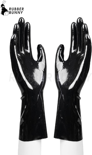Short latex gloves