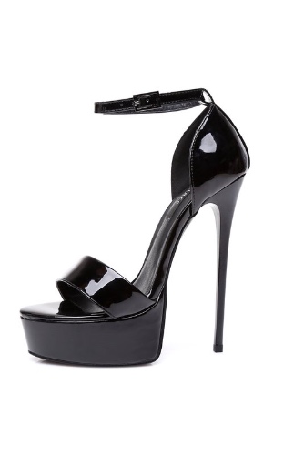 Giaro Black shiny Giaro "Galana" sandals