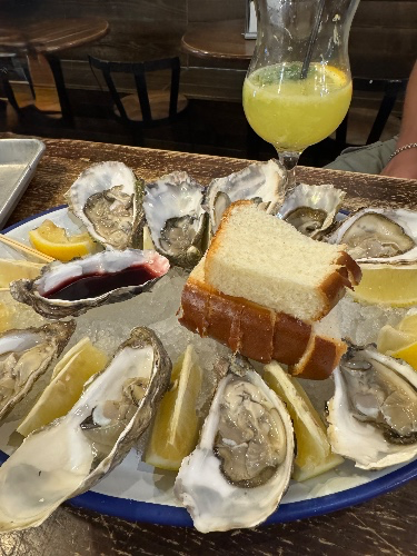 Oysters time for Mistress Milana