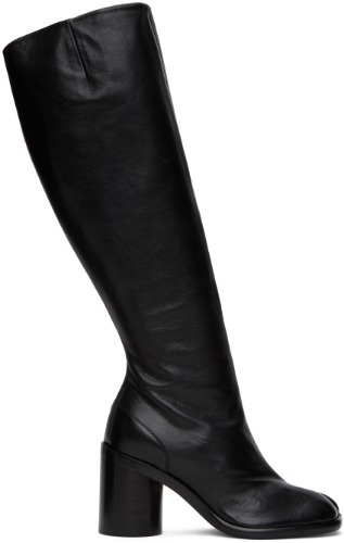Black Tabi Knee-High Boots - 36