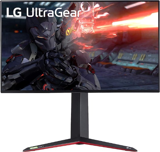 LG 27GN950-B UltraGear Gaming Monitor 27” UHD (3840 x 2160) Nano IPS Display, 1ms Response Time, 144Hz Refresh Rate, G-SYNC Compatibility, AMD FreeSync Premium Pro, Tilt/Height/Pivot Adjustable Stand - 27GN950-B Monitor