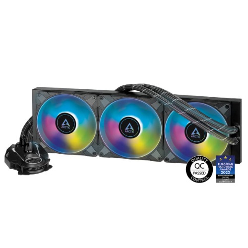 ARCTIC Liquid Freezer II 420 A-RGB - Multi-compatible all-in-one CPU AIO water cooler with A-RGB, efficient PWM-controlled pump, fan speed: 200-1900 RPM, LGA1700 compatible - Black - Liquid Freezer II 420 A-RGB