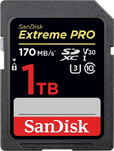 SanDisk 1TB Extreme PRO SDXC UHS-I Card - C10, U3, V30, 4K UHD, SD Card - SDSDXXY-1T00-GN4IN - 1TB Card Only