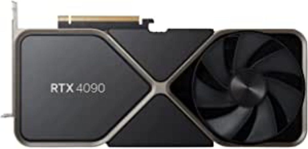 NVIDIA GeForce RTX 4090 Founders Edition Graphics Card 24GB GDDR6X - Titanium and Black