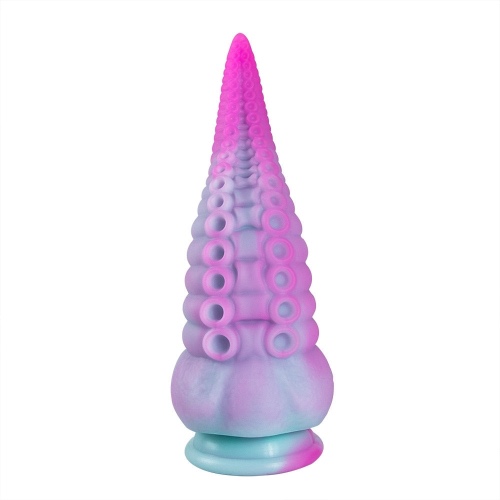 Bumpy Silicone Tentacle Ride - Purple Blue Pink