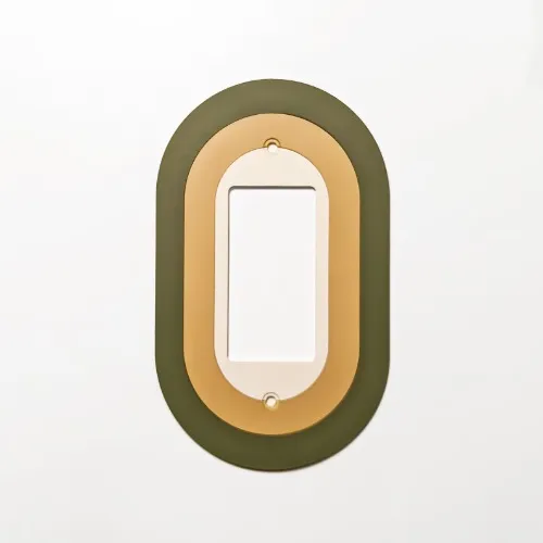 Retro Oval Light Switch Plate Cover  - Multiple Options