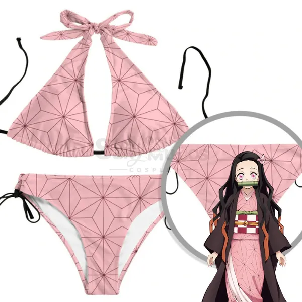 【In Stock】Anime Demon Slayer Cosplay Kamado Nezuko Cosplay Costume