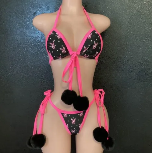 TLD Rhinestone Pom Pom Lmtd Edition Bikini