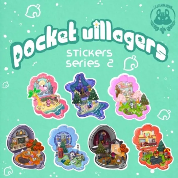 Animal Crossing Stickers  Polly Pocket Villagers Series 2 | Etsy