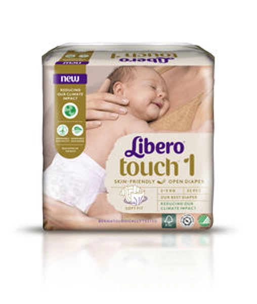 Libero touch 1 /2-5kg åpen bleie 22 stk 