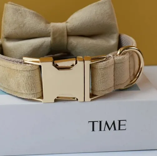 Engraved Dog Collar with bow L