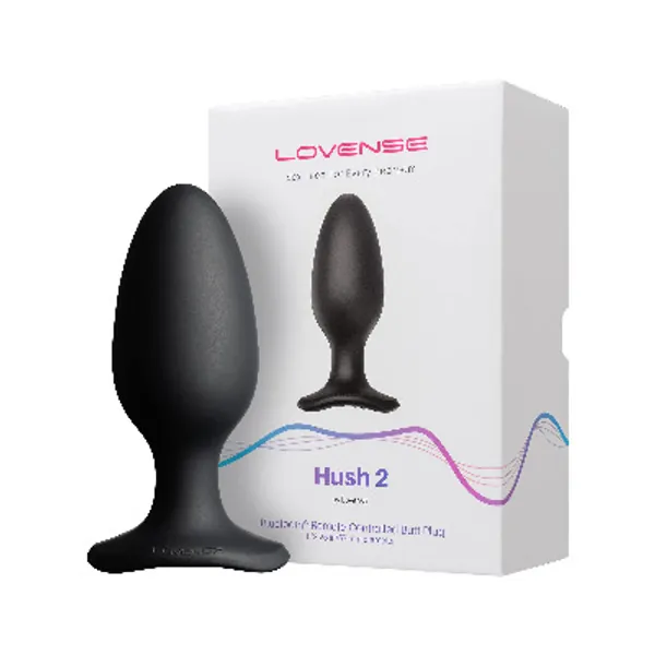LOVENSE Hush 2 Butt Plug 2.25", Silicone Anal Vibrating Ball for Men, Big Plug Vibration Machine for Women and Couples, Anal Plug Sex Toys Waterproof and Rechargeable