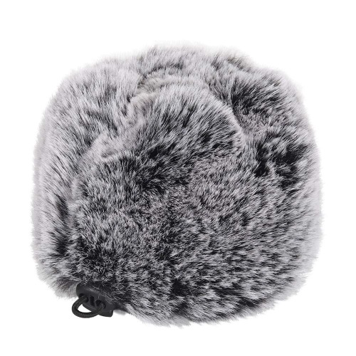 Microphone Furry Windscreen Muff Cover - Blue Yeti Microphone Furry Cover Blue yeti pop Filter Windscreen for Pop Filter (Black White) - 