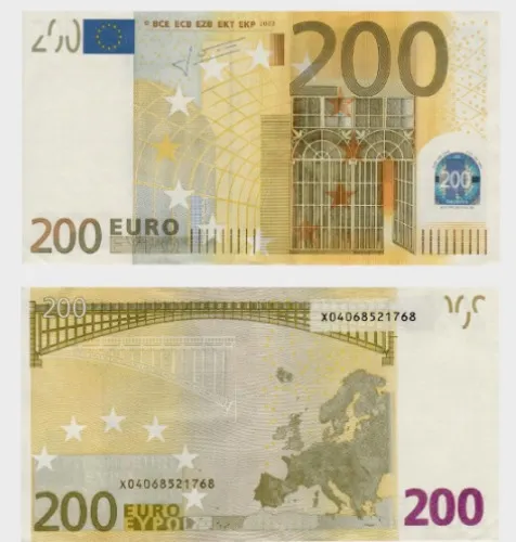 200€ bill for Master