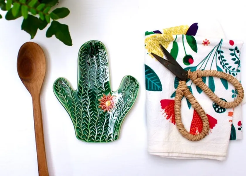 Cactus Succulent Spoon Rest  Saguaro Cactus  Jewelry Tray | Etsy