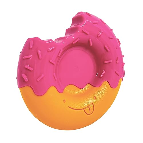 Nylabone Donut Power Chew Toy for Dogs, Dog Toys for Aggressive Chewers, Bacon Glazed Flavor, Medium Dogs - Up to 35 lbs, 1 Count - Medium - Donut