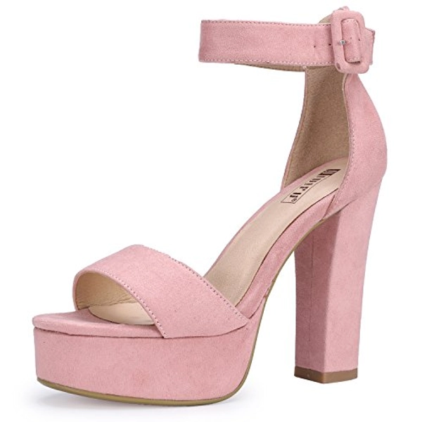 IDIFU 5 inch Platform Heels for Women IN5 Sabrina Sandals Chunky High Heels Ankle Strap Sexy Elegant Shoes at Wedding Bridal Evening Party