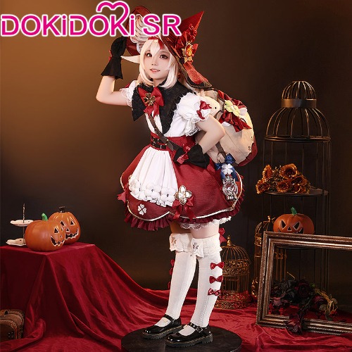 DokiDoki-SR Game Genshin Impact Cosplay Klee Blossoming Starlight Costume | S-Ready For Ship