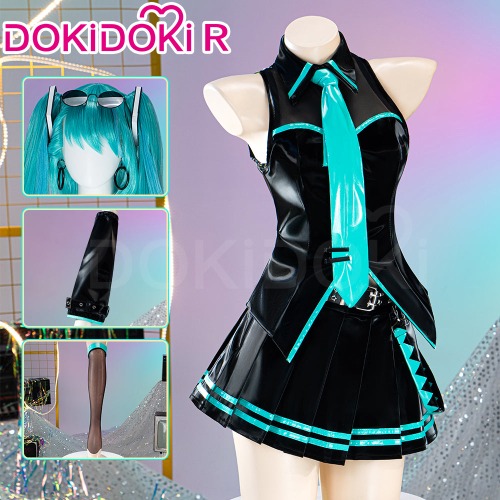 【In Stock】【Size XS-XL】DokiDoki-R Cosplay 16th Anniversary Costume Black Green Official Suit | Costume Only-S-In Stock