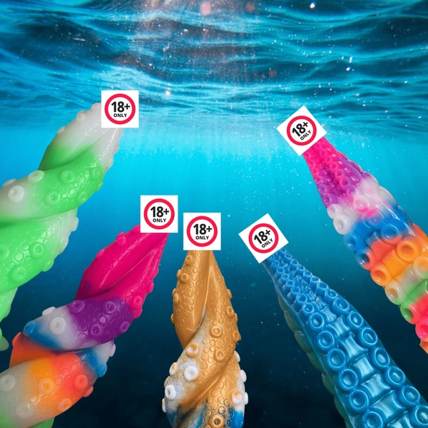 Blue Freak Alien Monster Dildo With Suction Cup