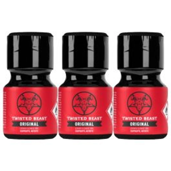 Twisted Beast Original Poppers - 10ml - 3 Pack