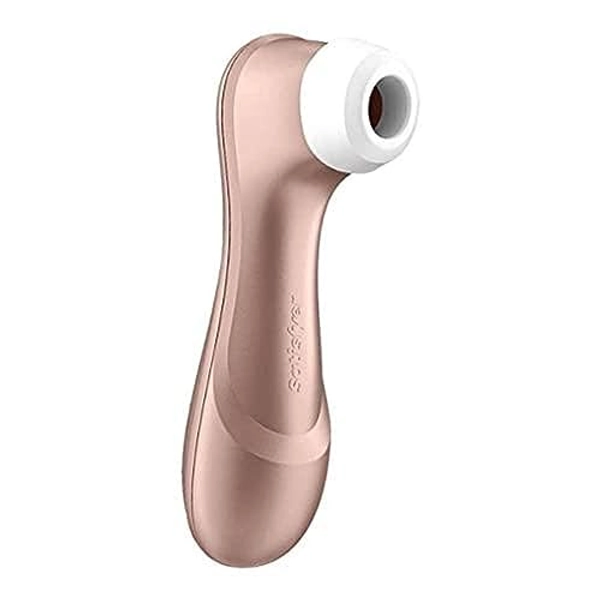 Satisfyer Pro 2 Air-Pulse Clitoris Stimulator - Non-Contact Clitoral Sucking Pressure-Wave Technology, Waterproof, Rechargeable (Rose Gold)