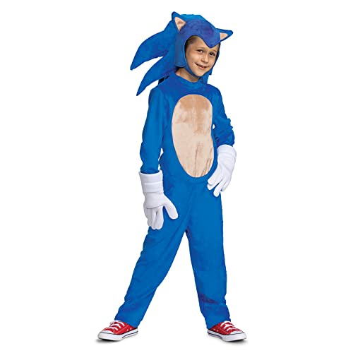 Disguise Kid's Deluxe Sonic 2 Movie Sonic Costume - Small (4-6)