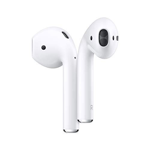 Apple AirPods (2nd Generation) Wireless Ear Buds, Bluetooth Headphones with Lightning Charging Case Included, Over 24 Hours of Battery Life, Effortless Setup for iPhone - Without AppleCare+