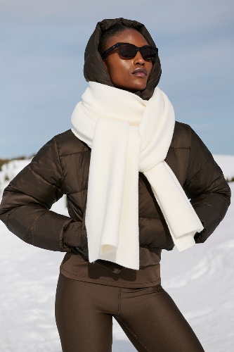 Merino Wool Oversized Scarf - Ivory | Ivory / One Size