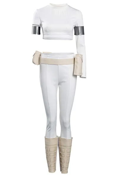 Wasoie Padme Amidala Set Halloween Carnival Suit Princess Leia Cosplay Costume Women's S