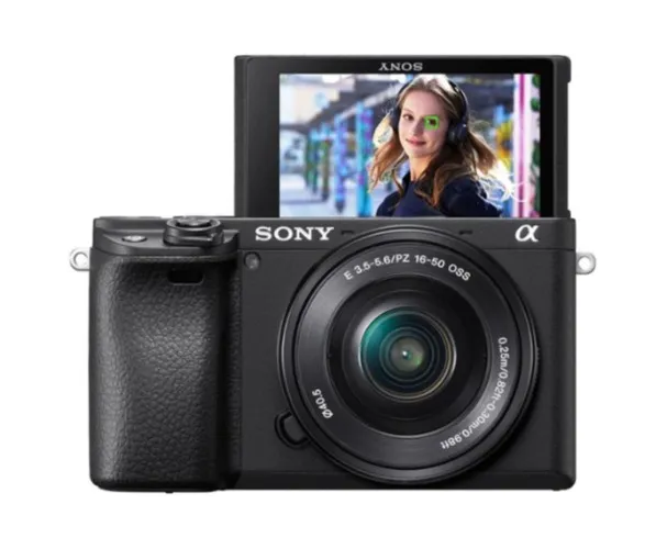 Sony - Alpha a6400 Mirrorless Camera with E PZ 16-50mm f/3.5-5.6 OSS Lens - Black