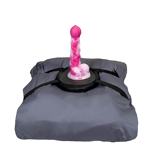 Twisted Fantasies Solo Saddle - Suction Cup Dildo Mount – Strap on a Pillow or Towel, Sex Swing, Sex Chair, Dildo Holder, Dildo Machine, Platform Base for Adult Sex Toys (Black) - Black