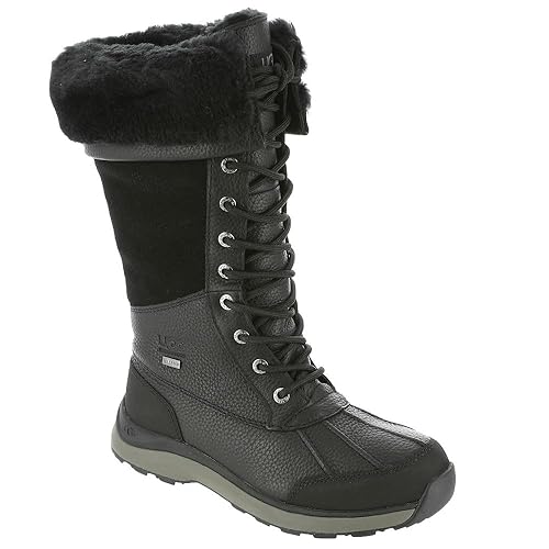 UGG Women's Adirondack Tall Boot - 9 - Black/Black