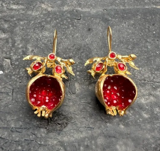 Pomegranate Earrings