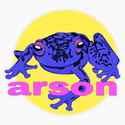 Arson Frog Sticker