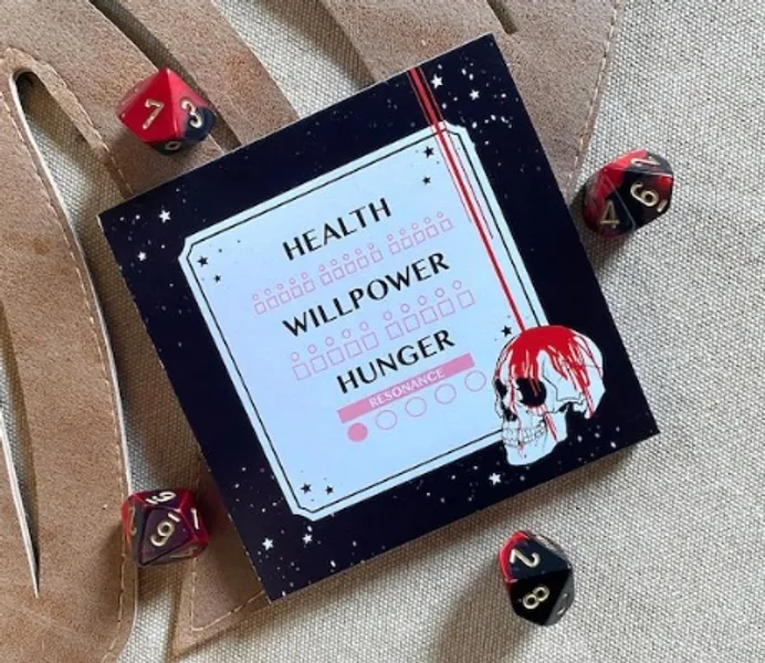 Vampire the Masquerade VTM Hunger Health Willpower Tracker | Etsy