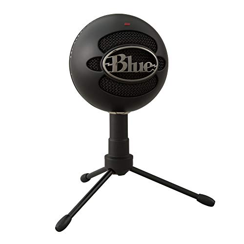 Logitech for Creators BlueSnowball iCE USB Microphone for PC, Mac, Gaming, Recording, Streaming, Podcasting, with Cardioid Condenser Mic Capsule, Adjustable Desktop Stand&USB cable, Plug&Play – Black - Black - Microphone