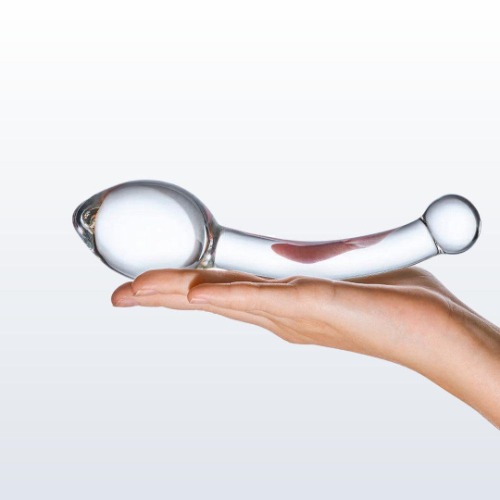 Gläs Pure Indulgence 8" Glass Anal Slider Dildo